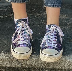 • Women's Satin Galaxy Converse •